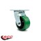 Service Caster 4 Inch Green Poly on Cast Iron Wheel Swivel Caster with Roller Bearing SCC SCC-30CS420-PUR-GB - alternate 2